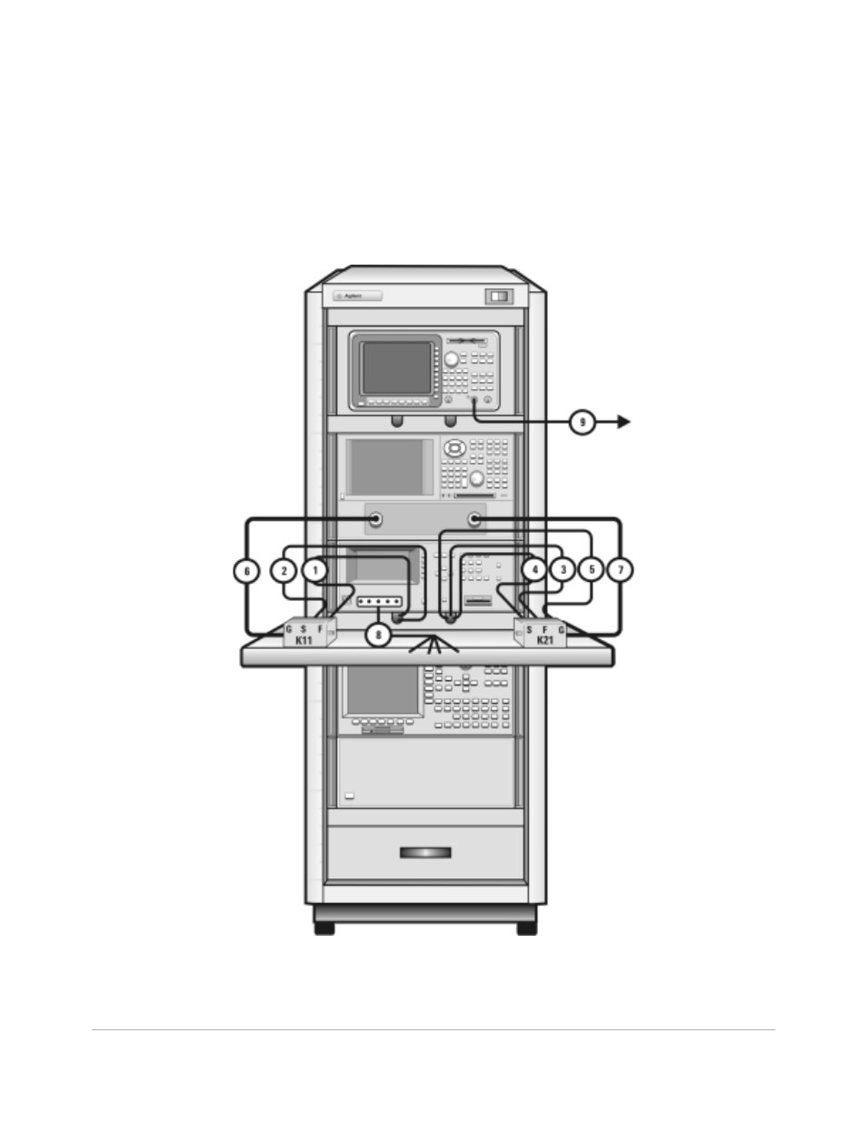 Figure 19 front panel wiring diagram, Figure 19. front panel wiring diagram, Figure 19 | Atec Agilent-85133F User Manual | Page 51 / 142