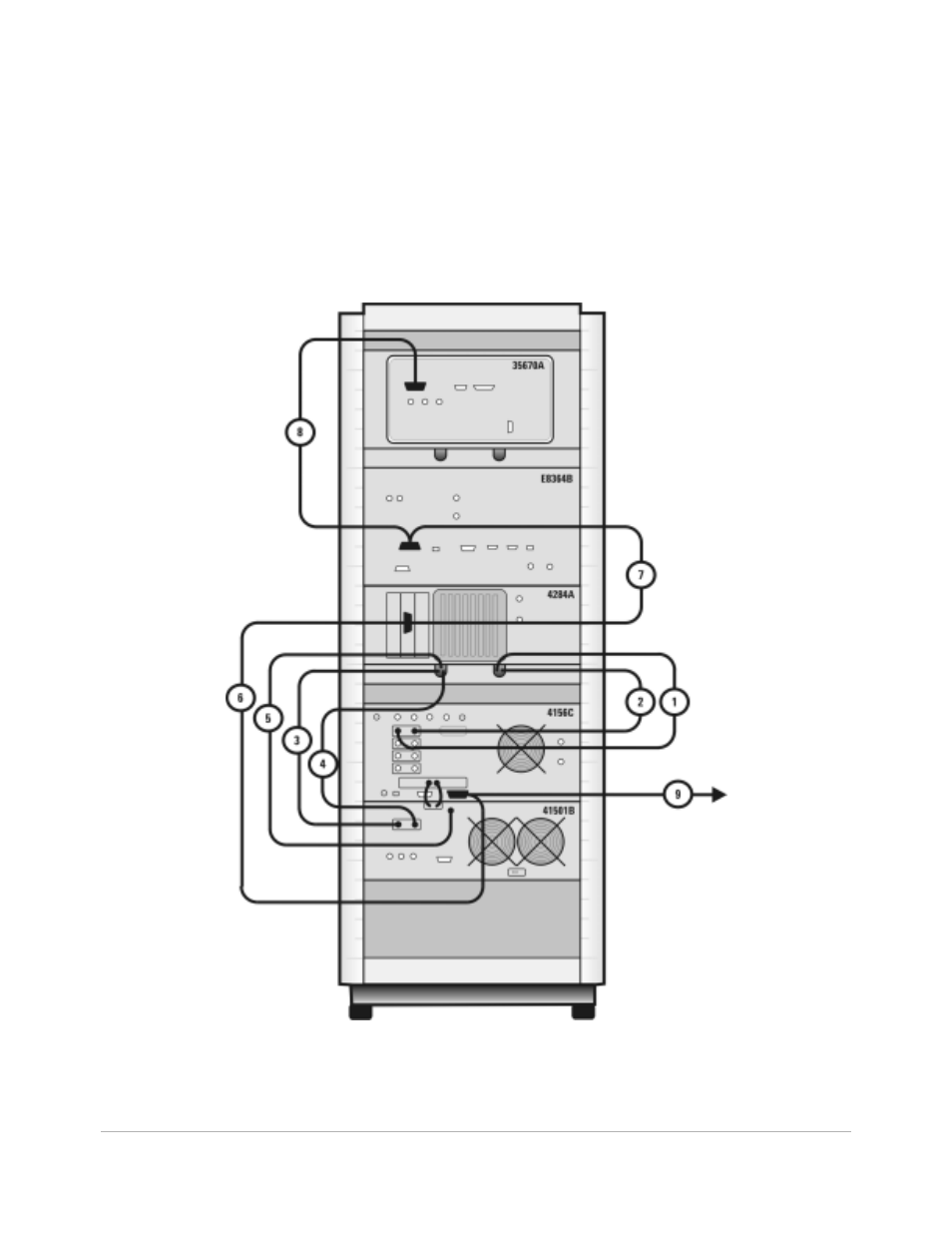 Figure 20 rear panel wiring diagram, Figure 20. rear panel wiring diagram, Figure 20 | Atec Agilent-85133F User Manual | Page 53 / 142