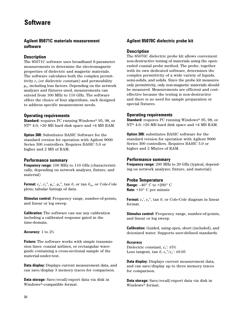 Software | Atec Agilent-8722ES User Manual | Page 26 / 32