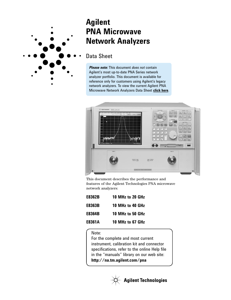 Atec Agilent-E8361A User Manual | 64 pages