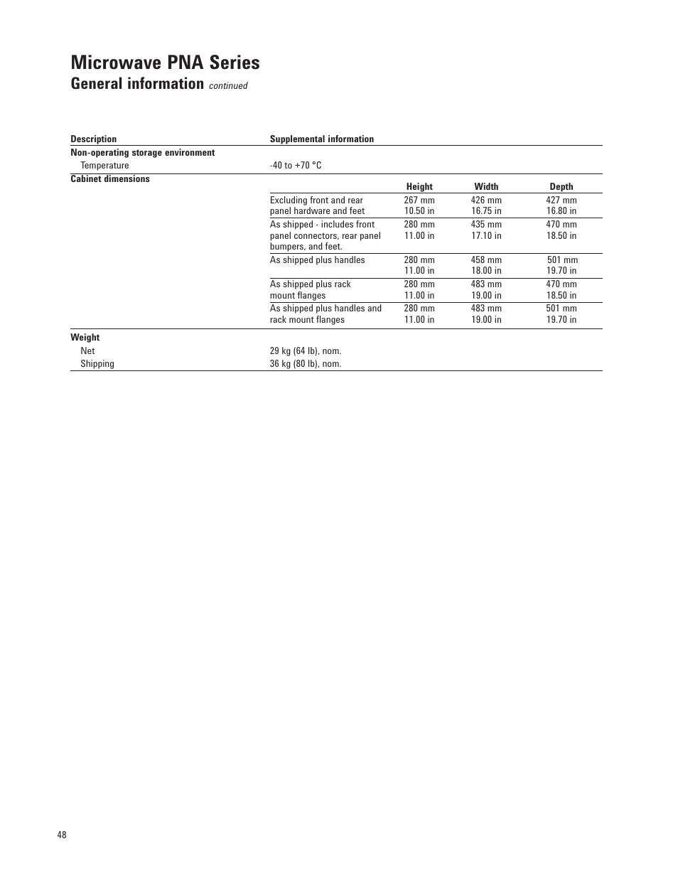 Microwave pna series, General information | Atec Agilent-E8364C User Manual | Page 48 / 64