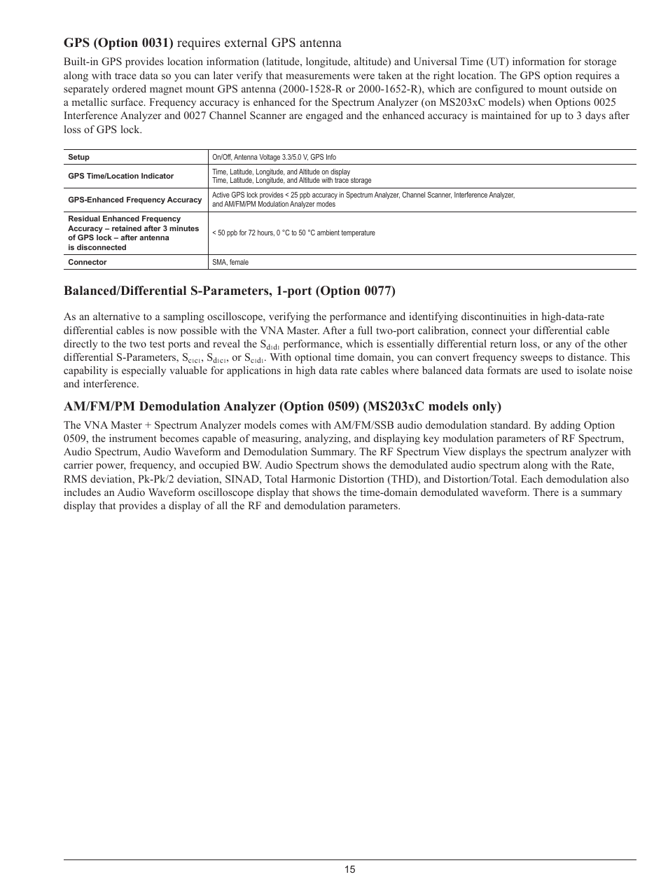 Gps (option 0031) requires external gps antenna | Atec Anritsu-VNA Series User Manual | Page 15 / 20