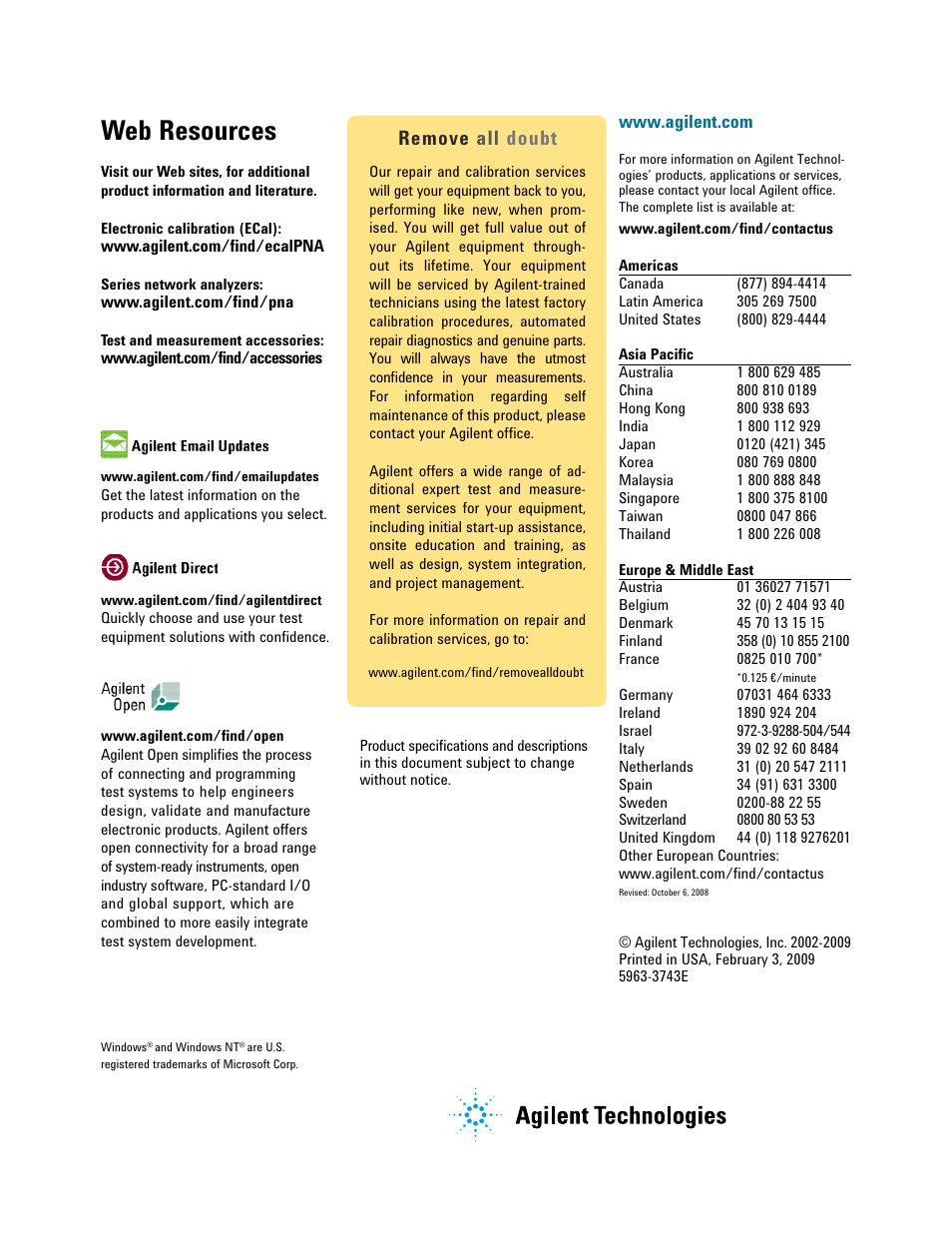 Web resources, Remove all doubt | Atec Agilent-N4433A User Manual | Page 12 / 12