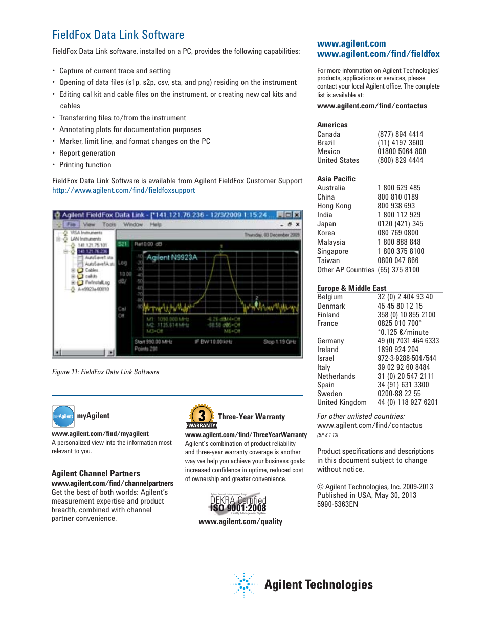 Fieldfox data link software, Dekra, Certiﬁed | Atec Agilent-N9923A User Manual | Page 17 / 17