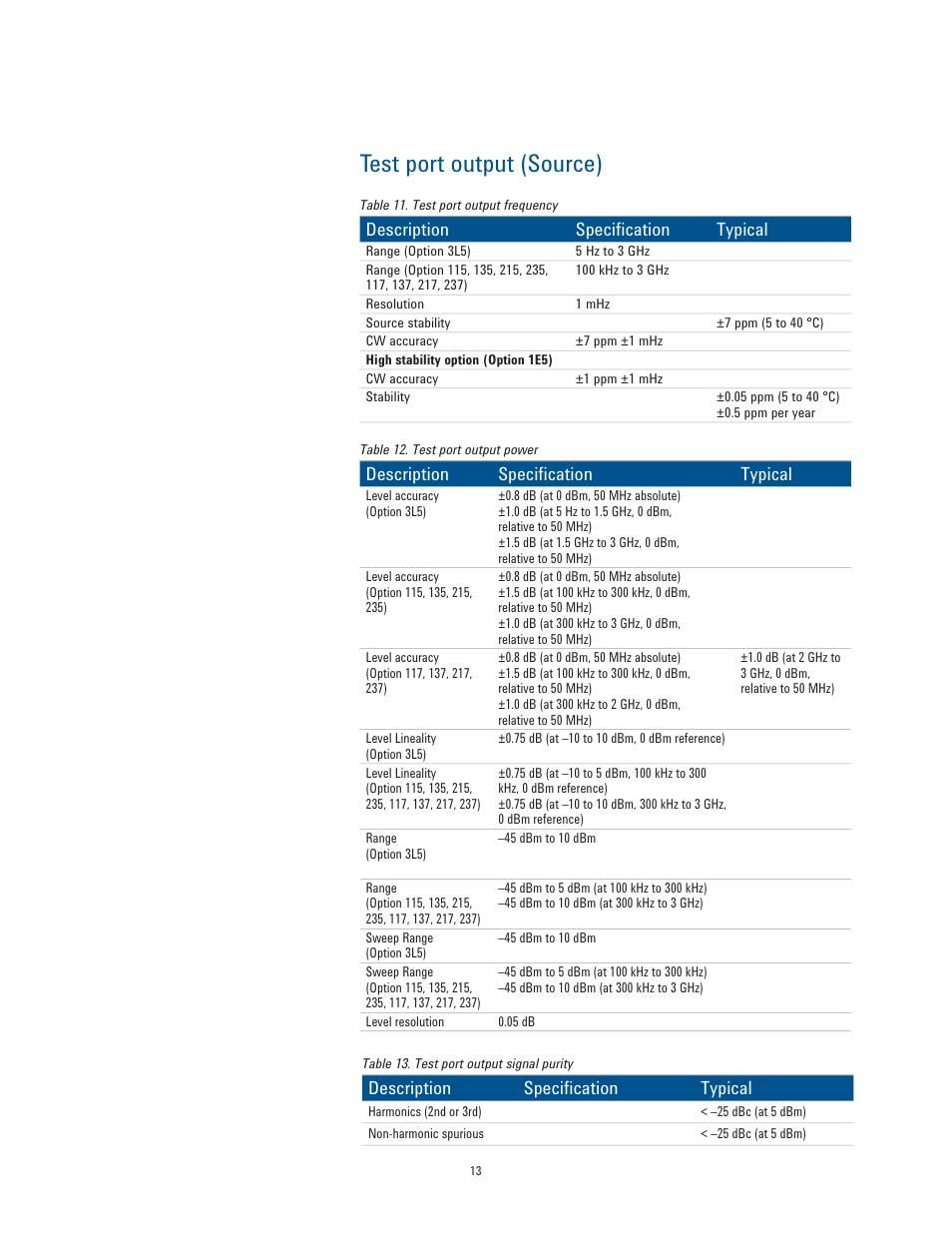 Test port output (source) | Atec Agilent-E5061B User Manual | Page 13 / 35