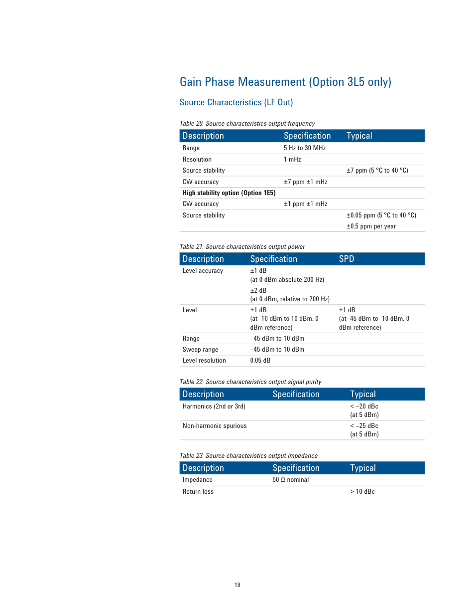 Gain phase measurement (option 3l5 only) | Atec Agilent-E5061B User Manual | Page 19 / 35