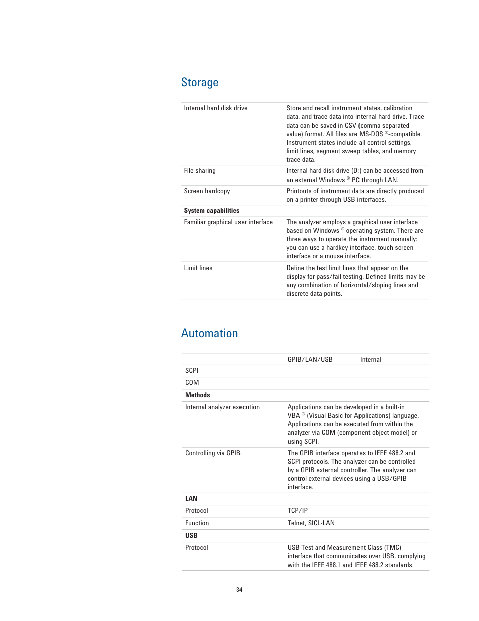 Storage automation | Atec Agilent-E5061B User Manual | Page 34 / 35