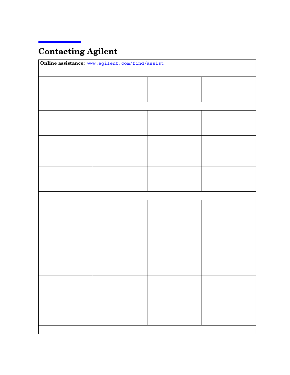 Contacting agilent | Atec Agilent-E8802A User Manual | Page 3 / 30