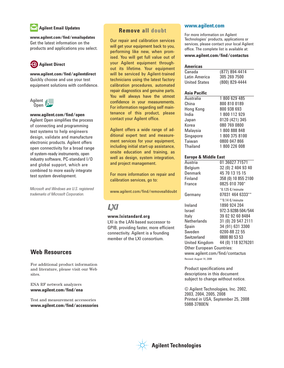 Web resources, Remove all doubt | Atec Agilent-E5071B User Manual | Page 39 / 39