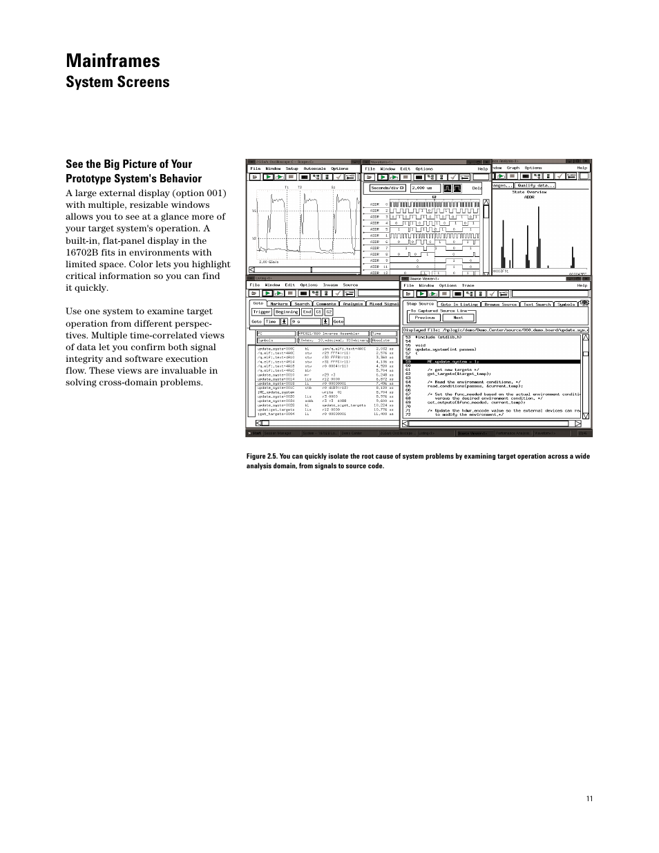 Mainframes, System screens | Atec Agilent-16700 Series User Manual | Page 11 / 132