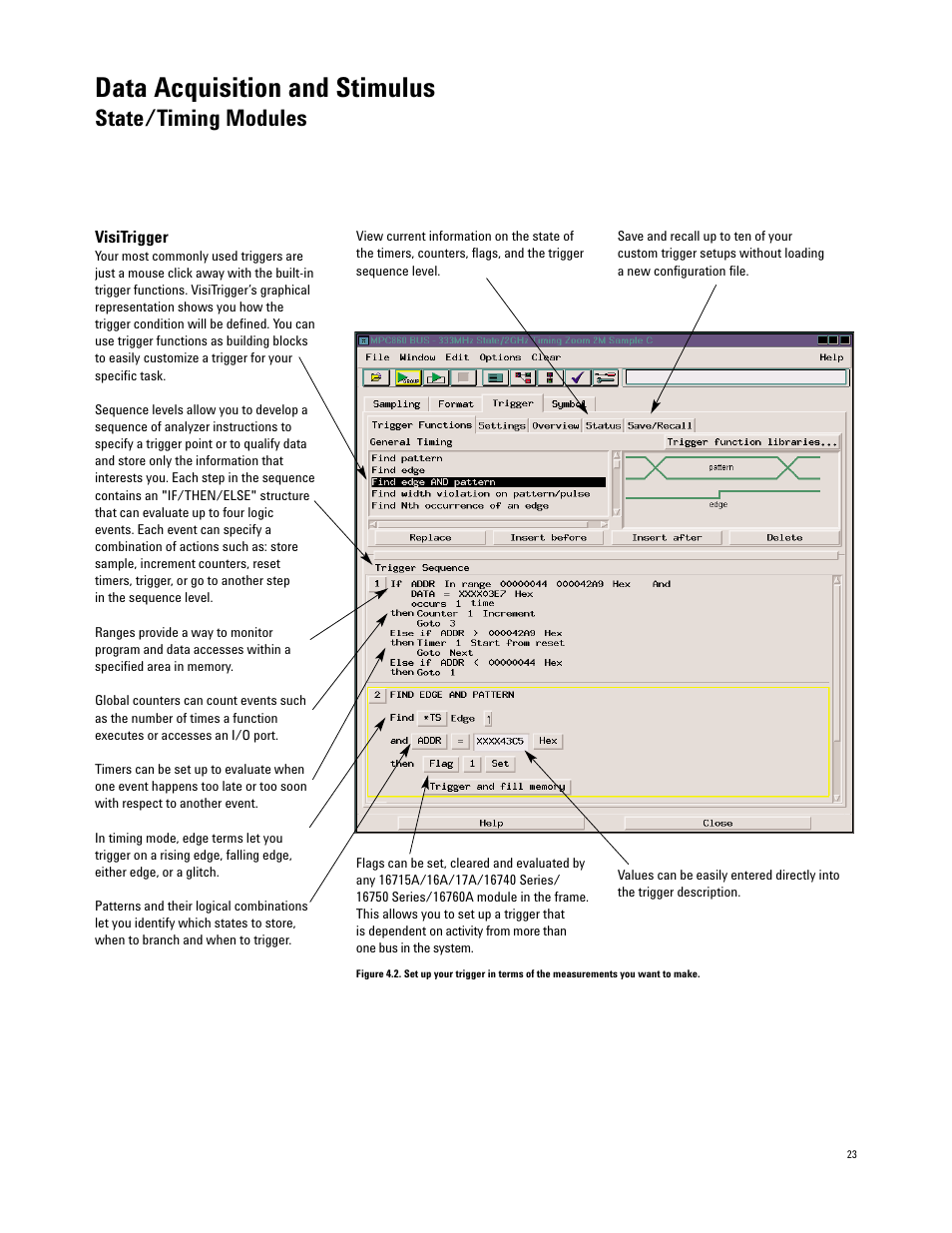 Data acquisition and stimulus, State/timing modules | Atec Agilent-16700 Series User Manual | Page 23 / 132