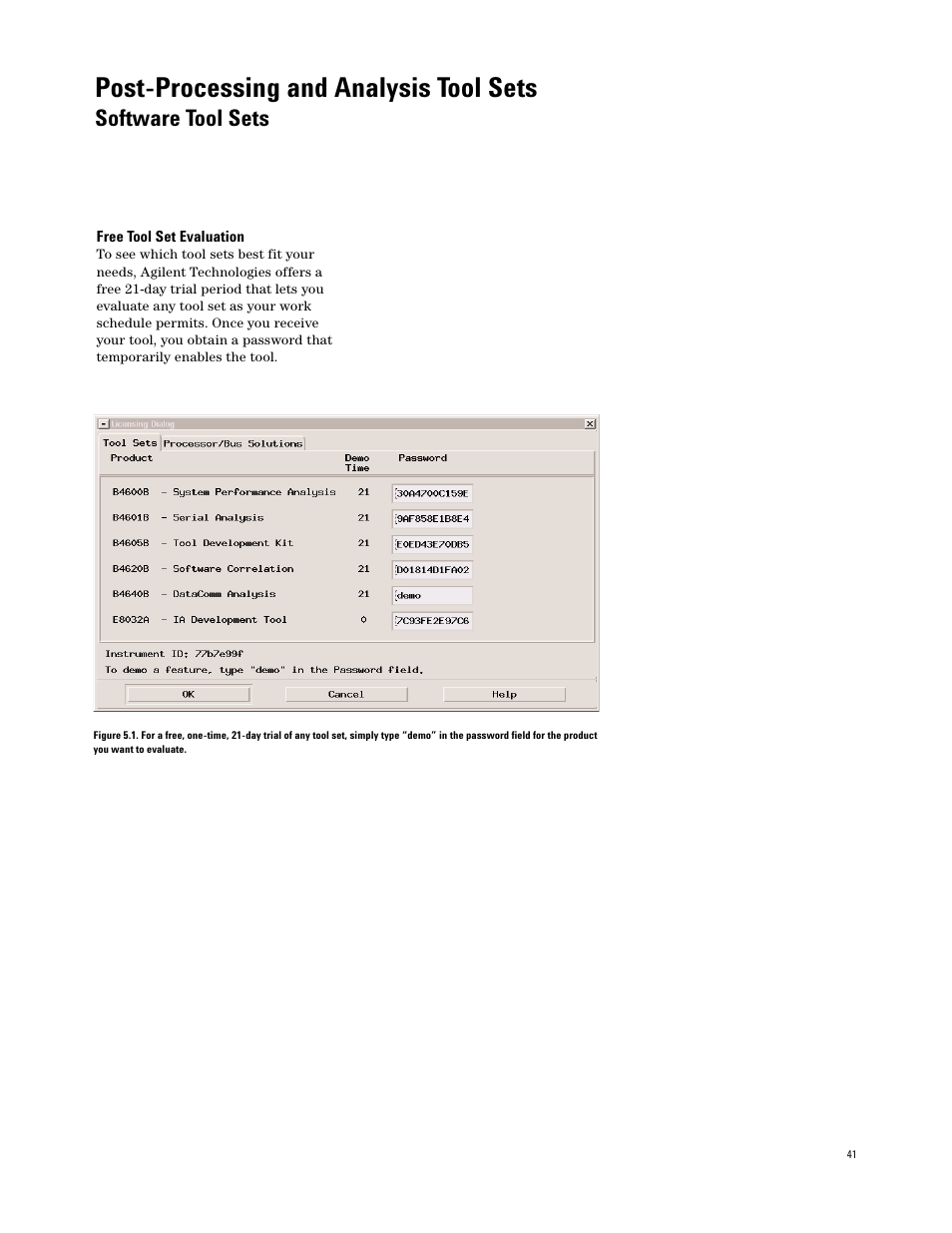 Post-processing and analysis tool sets, Software tool sets | Atec Agilent-16700 Series User Manual | Page 41 / 132