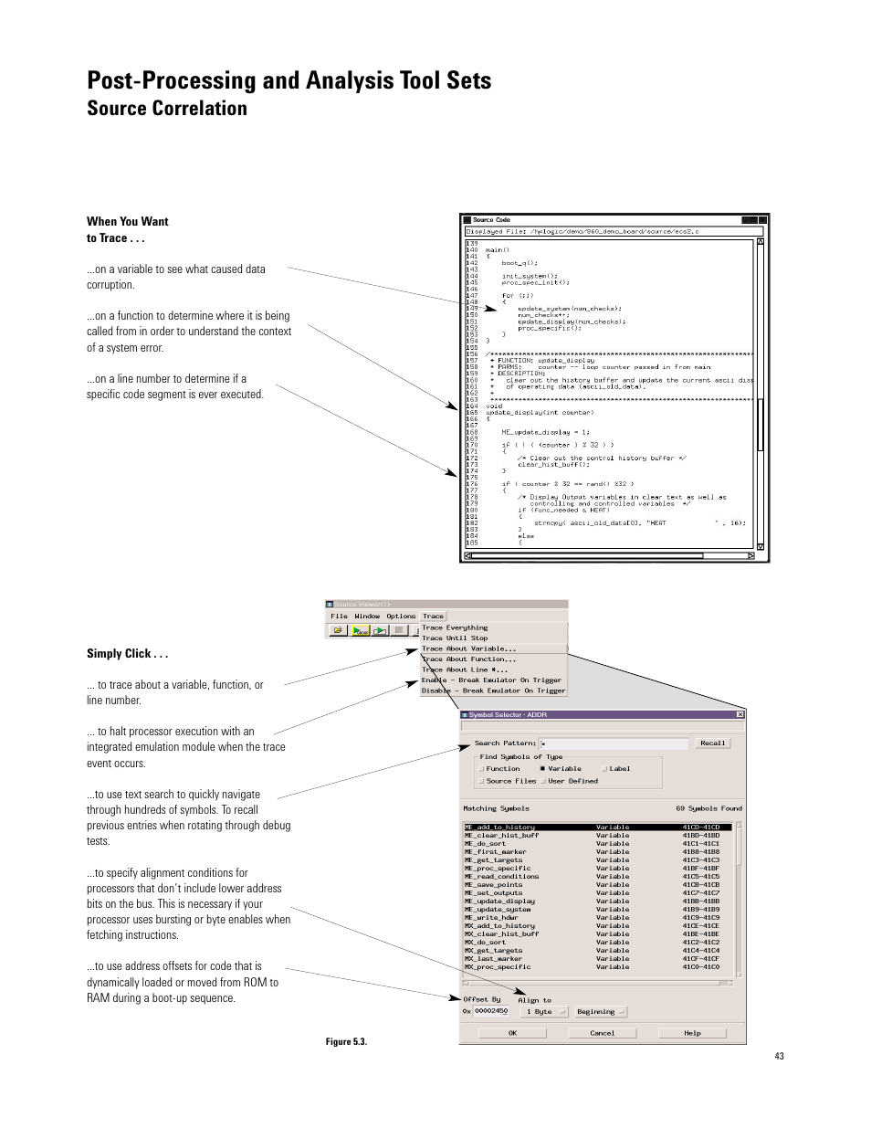 Post-processing and analysis tool sets, Source correlation | Atec Agilent-16700 Series User Manual | Page 43 / 132