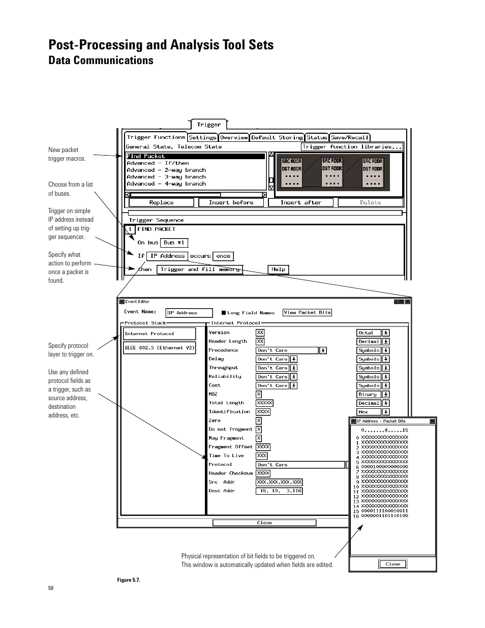 Post-processing and analysis tool sets, Data communications | Atec Agilent-16700 Series User Manual | Page 50 / 132