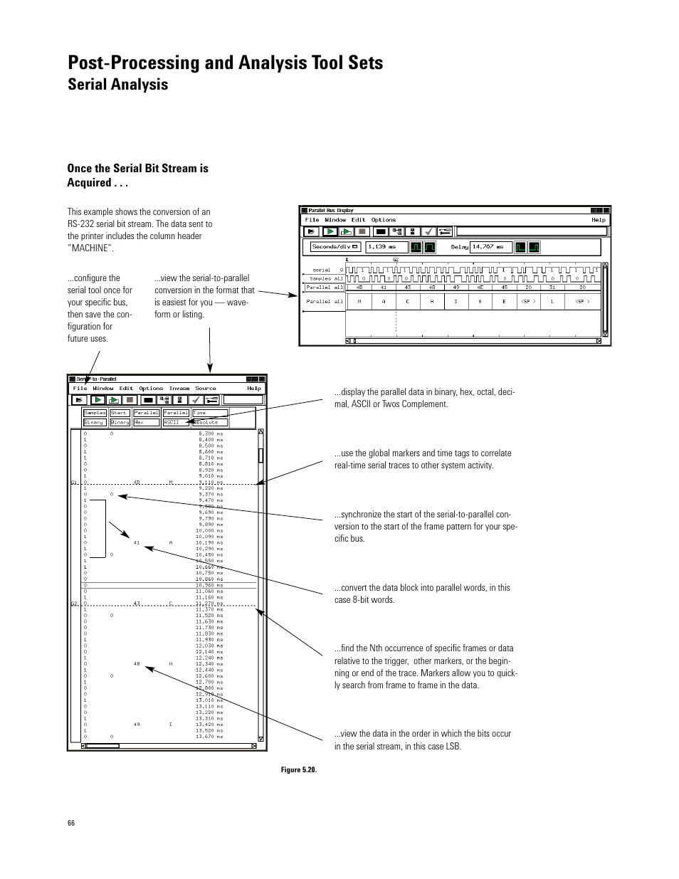 Post-processing and analysis tool sets, Serial analysis | Atec Agilent-16700 Series User Manual | Page 66 / 132