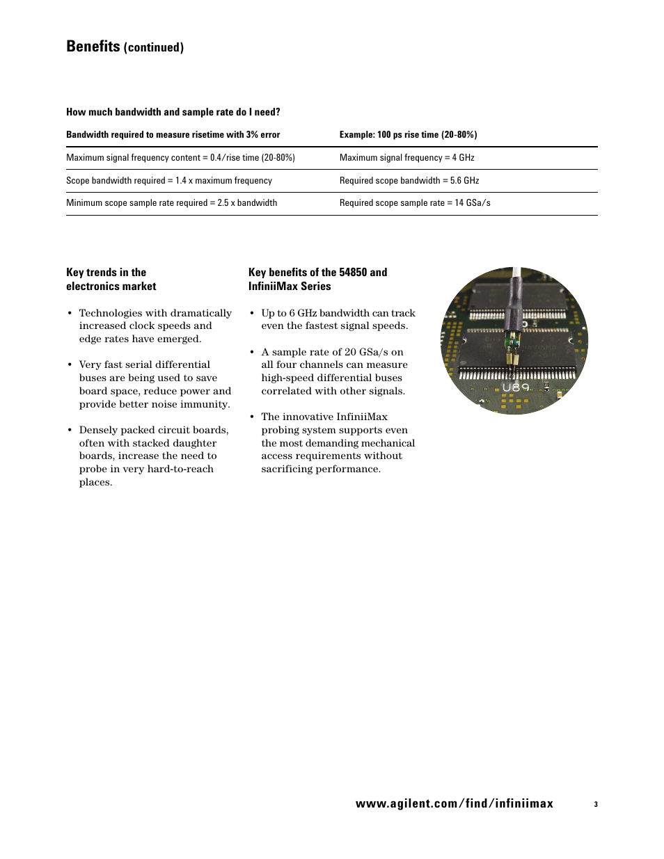 Benefits | Atec Agilent-54855A User Manual | Page 3 / 20