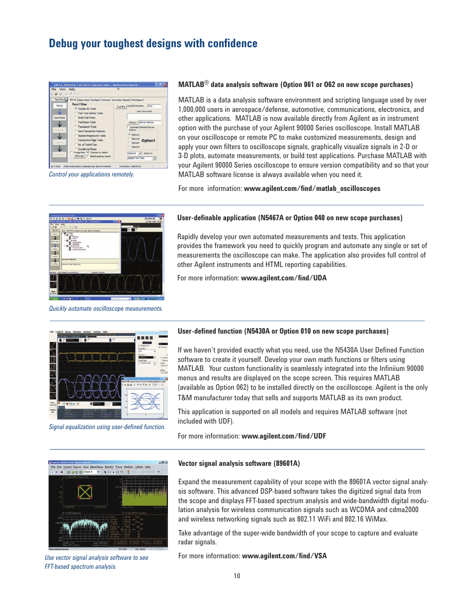 Debug your toughest designs with confidence | Atec Agilent-DSA90404A User Manual | Page 10 / 36