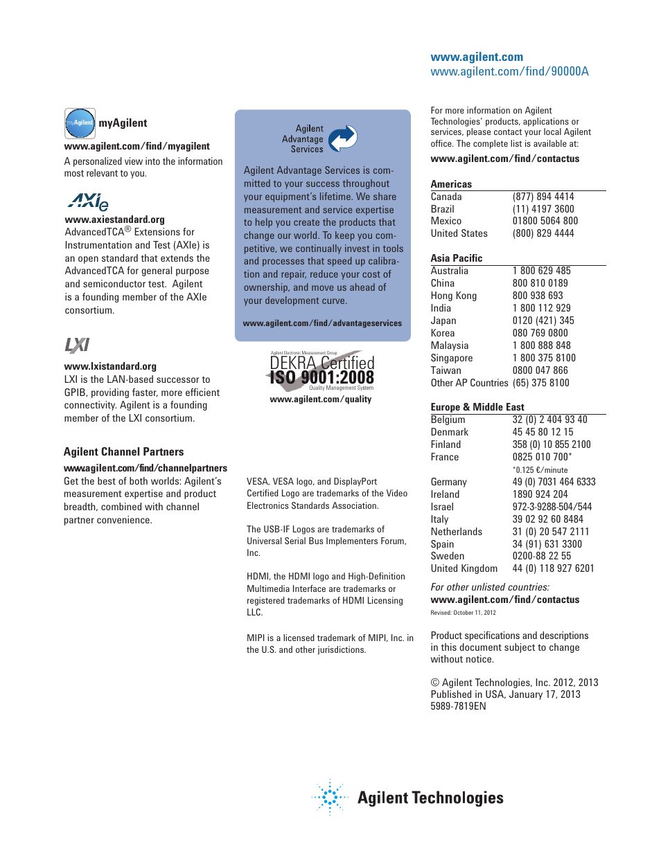 Dekra, Certified | Atec Agilent-DSA90404A User Manual | Page 36 / 36