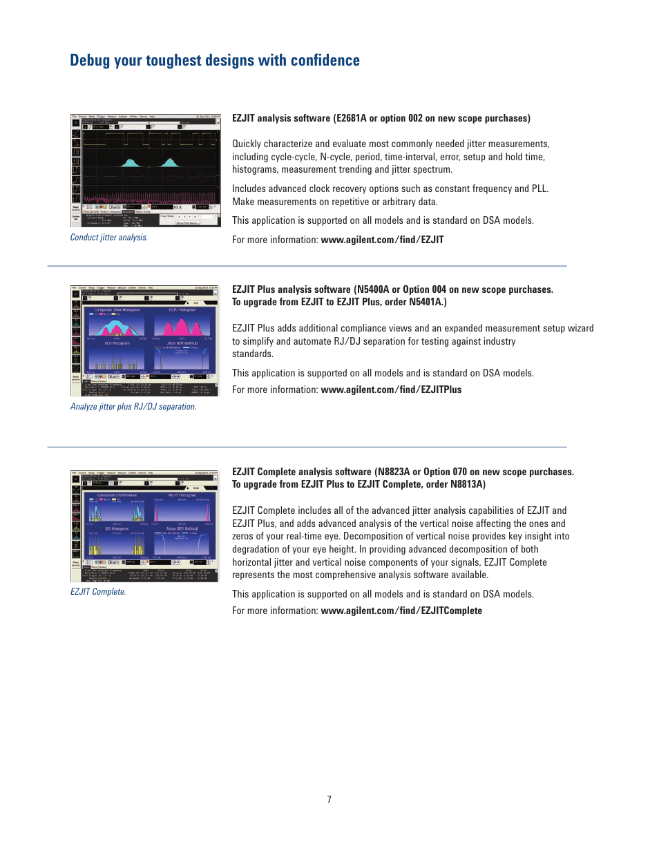 Debug your toughest designs with confidence | Atec Agilent-DSA90404A User Manual | Page 7 / 36