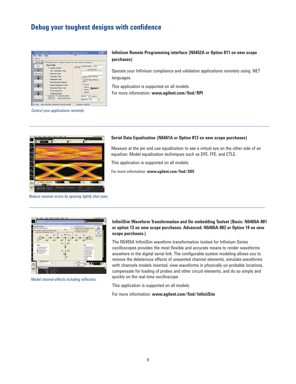 Debug your toughest designs with confidence | Atec Agilent-DSA90404A User Manual | Page 9 / 36