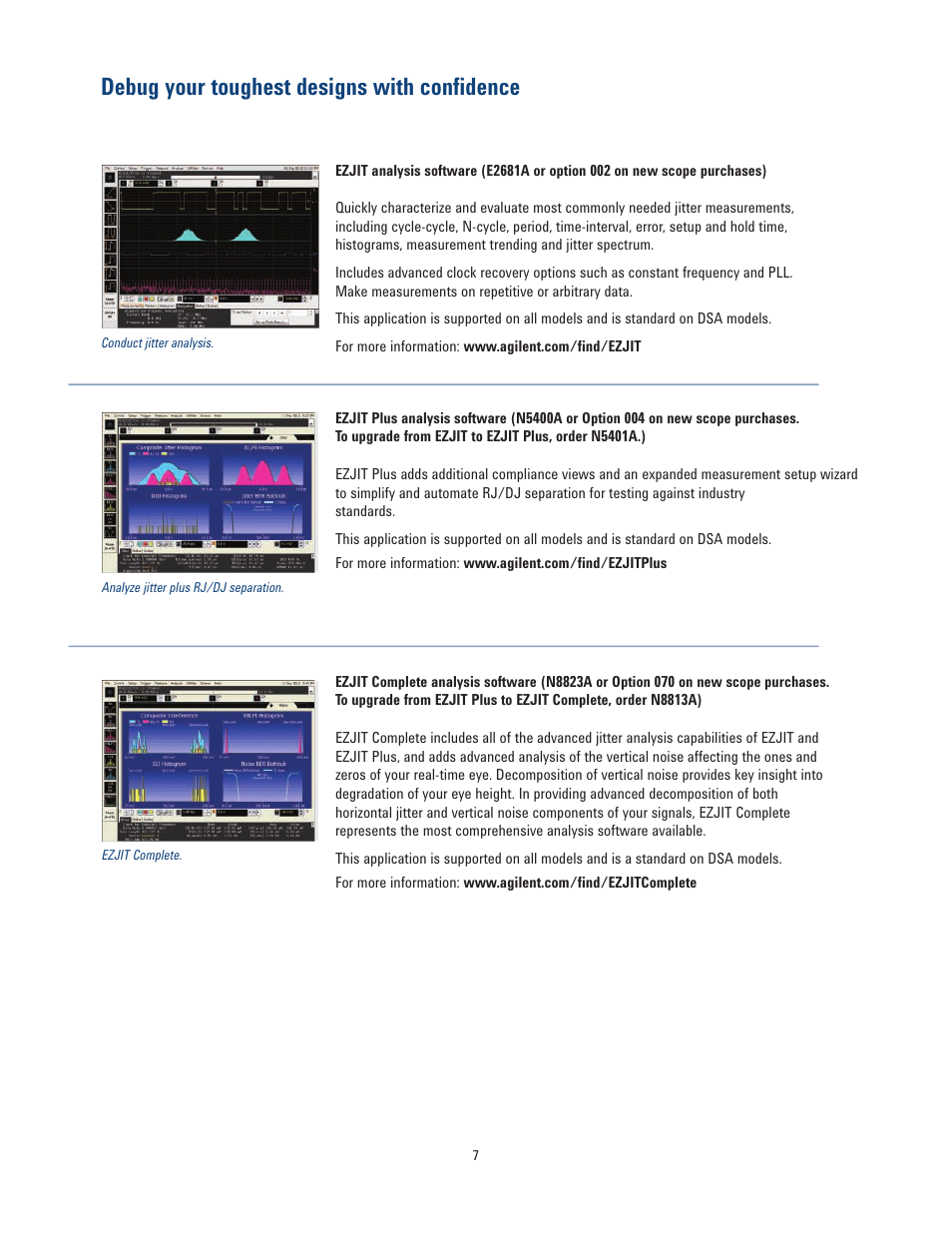 Debug your toughest designs with confidence | Atec Agilent-infiniium-90000 Series User Manual | Page 7 / 36