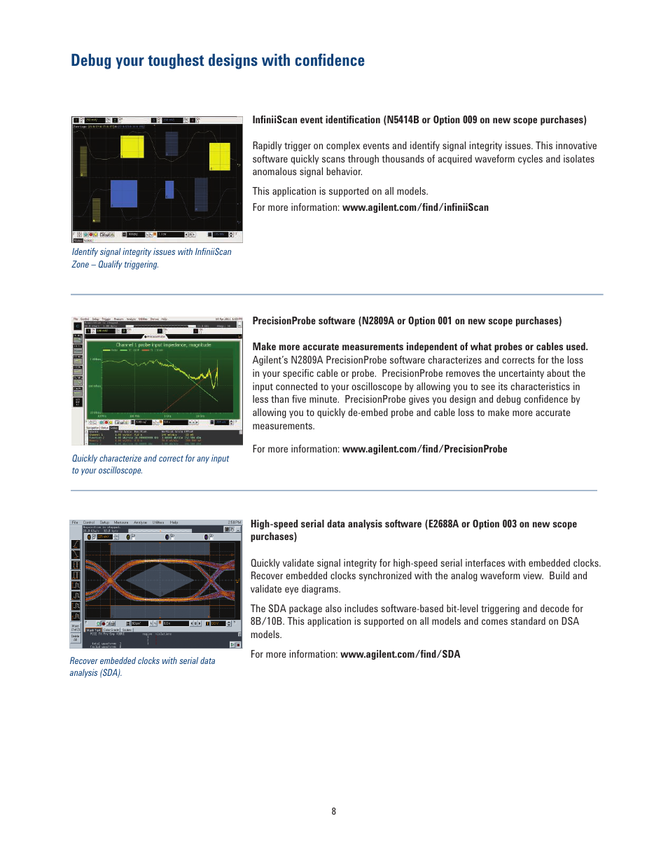 Debug your toughest designs with confidence | Atec Agilent-infiniium-90000 Series User Manual | Page 8 / 36