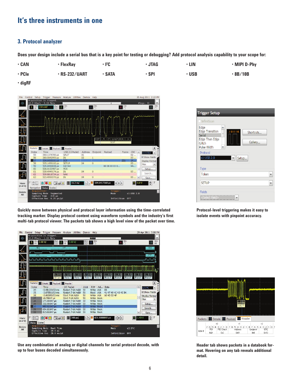 It’s three instruments in one | Atec Agilent-Infiniium-9000 Series User Manual | Page 6 / 28