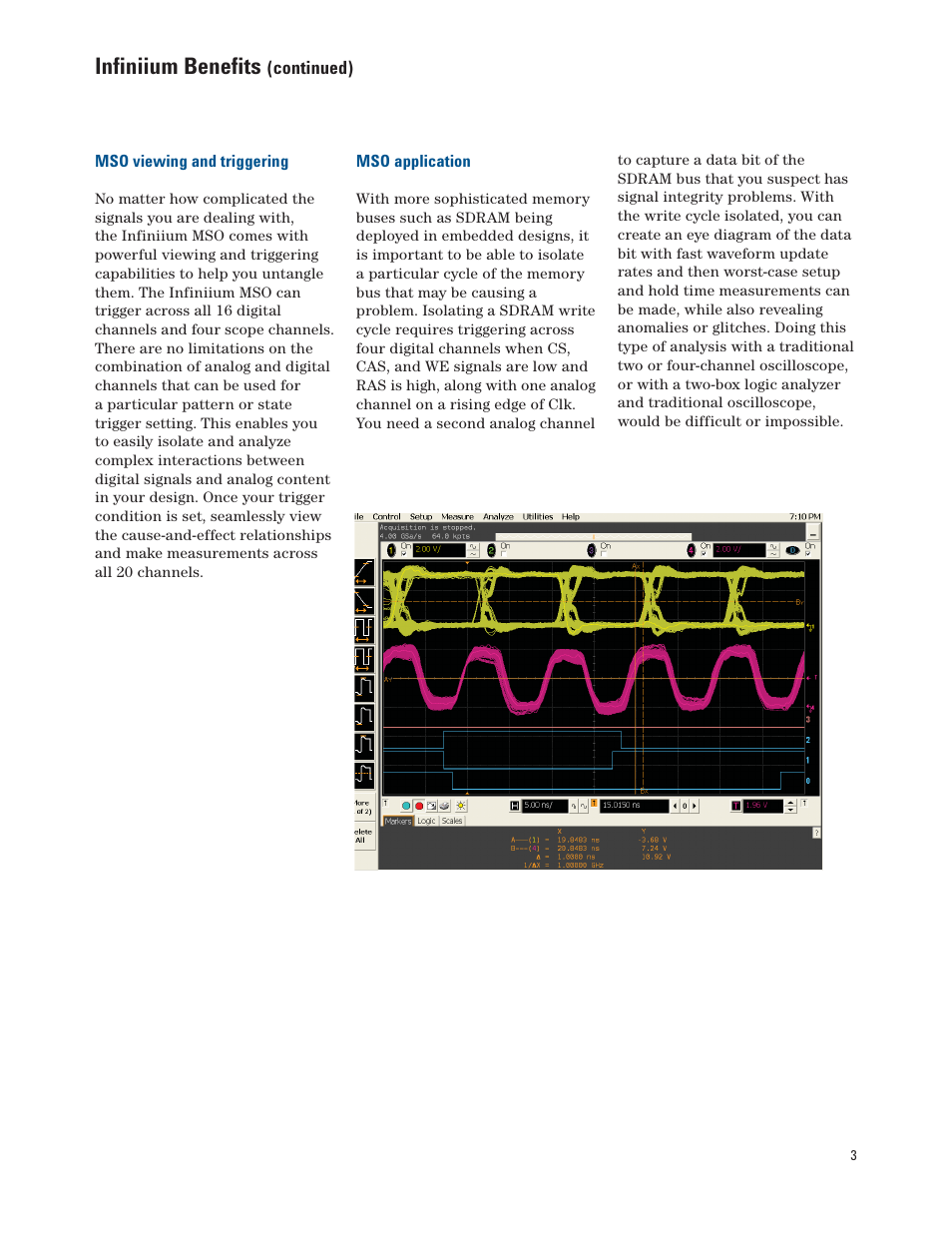 Infiniium benefits | Atec Agilent-DSO8104A User Manual | Page 3 / 29