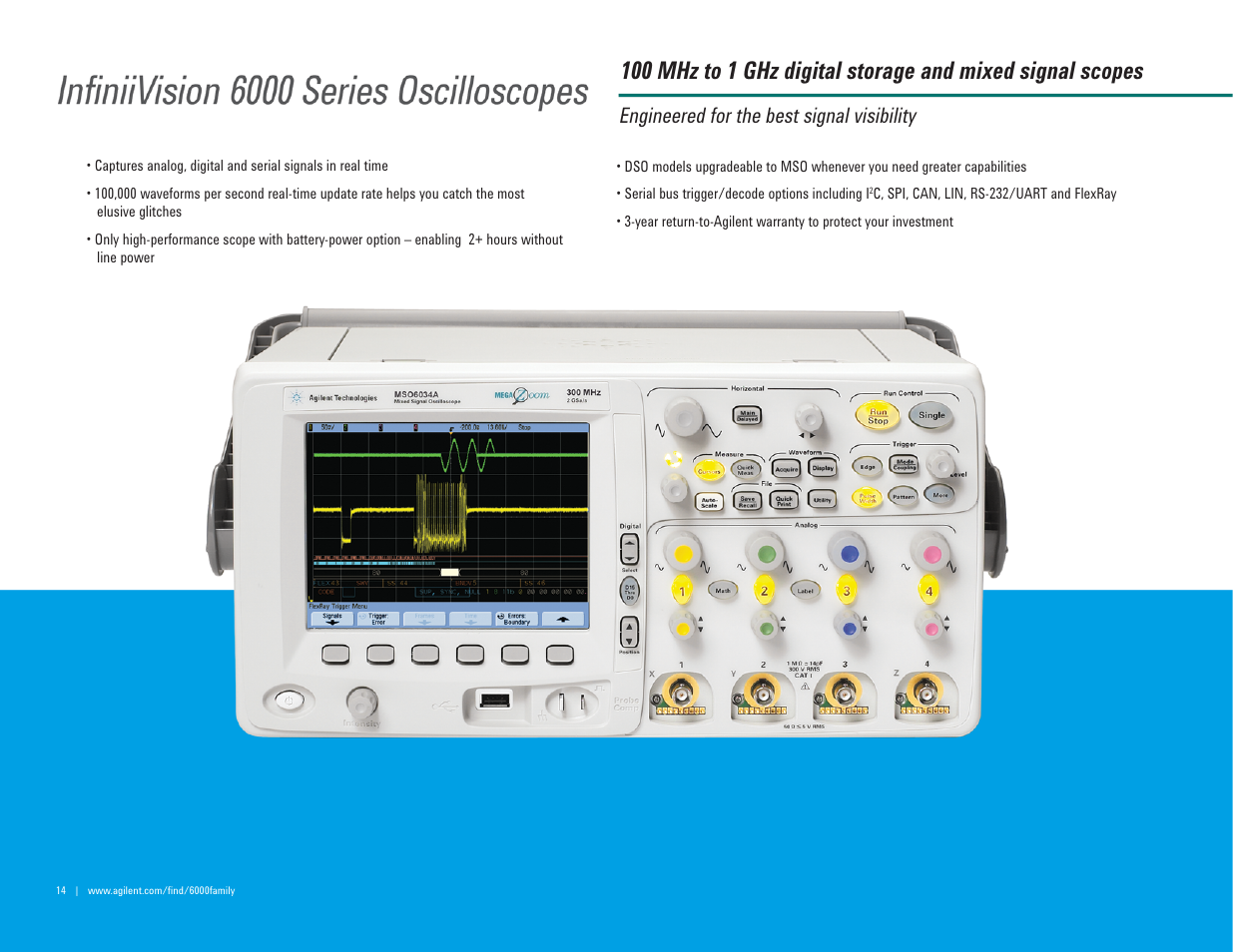 Engineered for the best signal visibility | Atec Agilent-mso7104a User Manual | Page 14 / 32