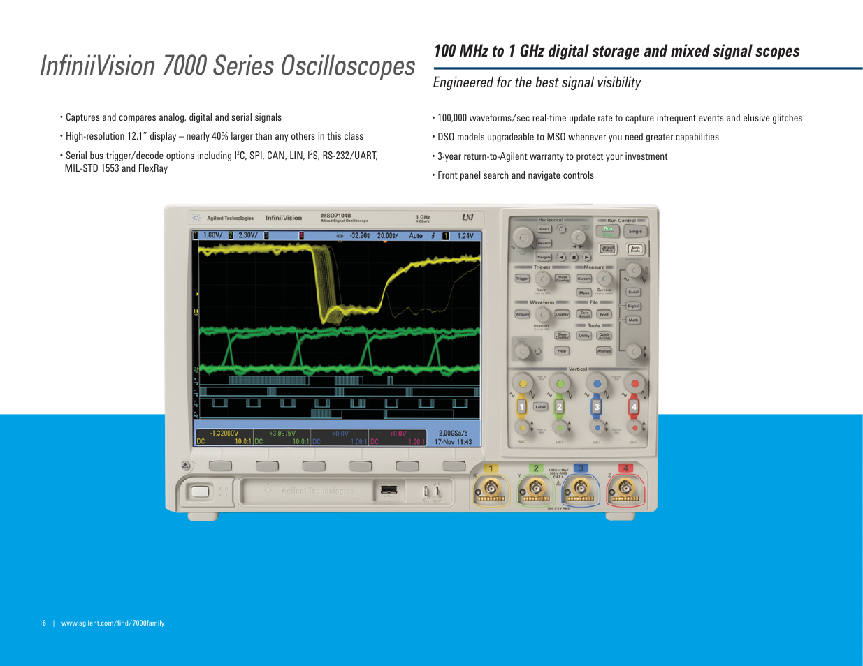Engineered for the best signal visibility | Atec Agilent-mso7104a User Manual | Page 16 / 32