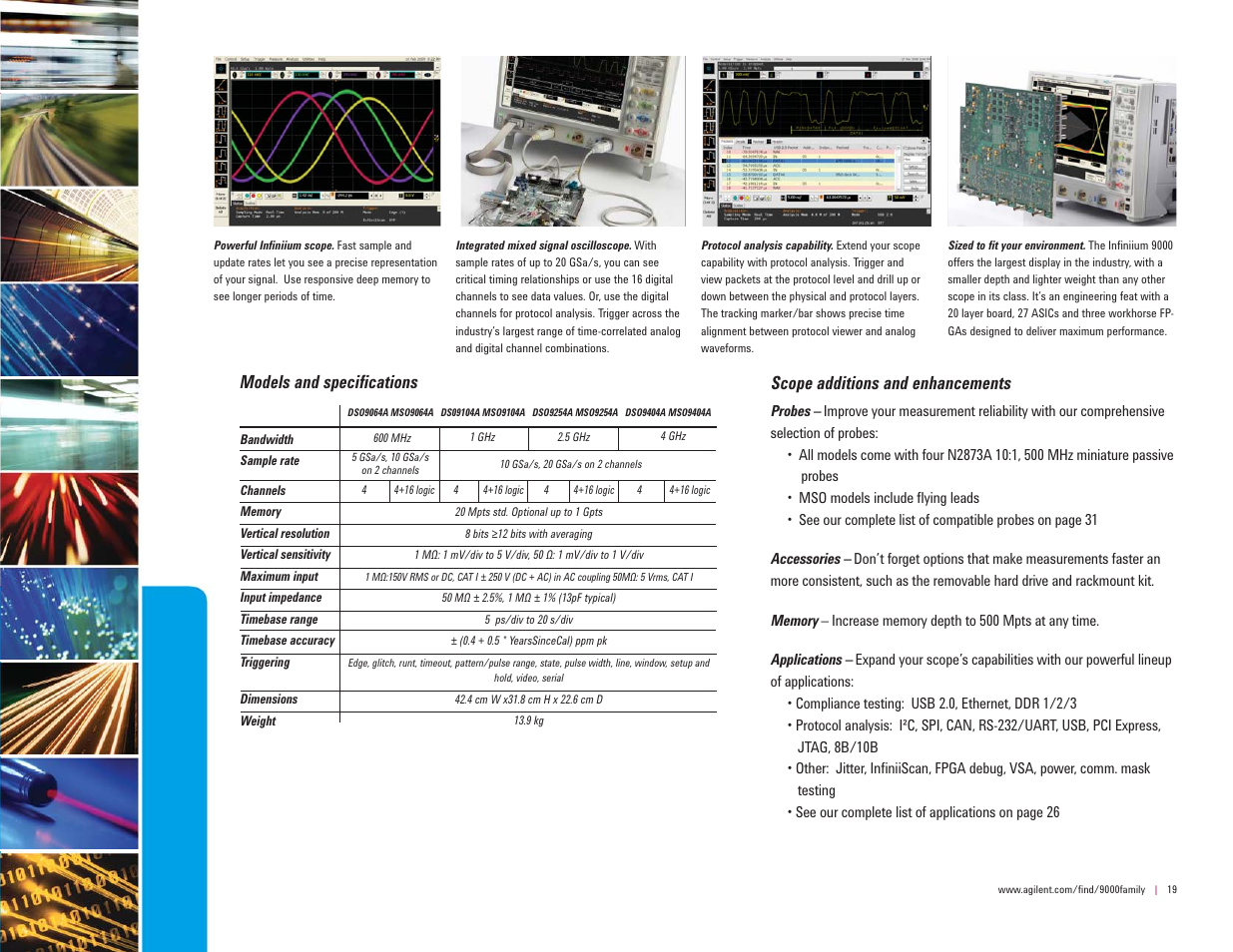 Models and specifi cations, Scope additions and enhancements | Atec Agilent-mso7104a User Manual | Page 19 / 32