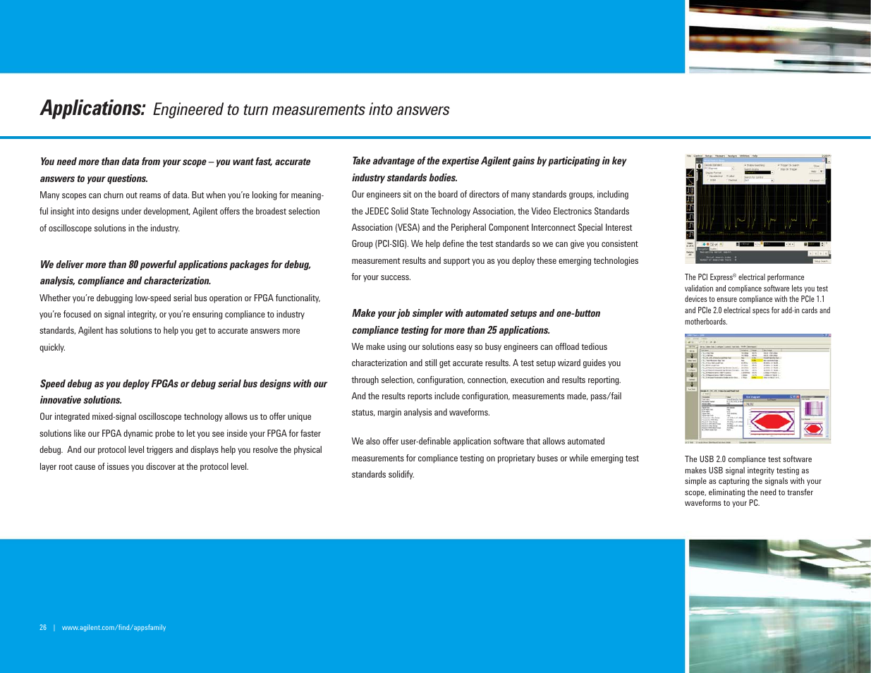 Applications, Engineered to turn measurements into answers | Atec Agilent-mso7104a User Manual | Page 26 / 32