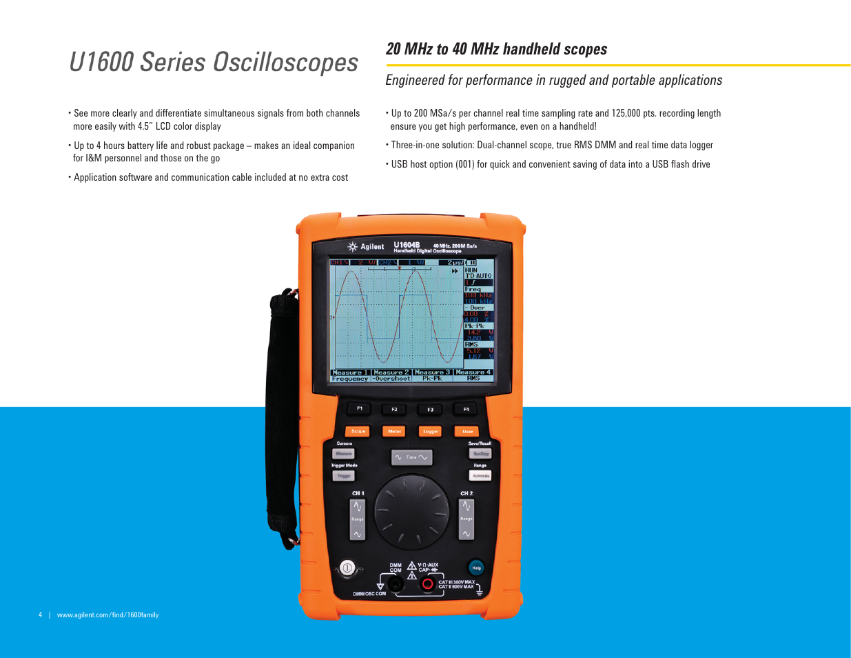 20 mhz to 40 mhz handheld scopes | Atec Agilent-mso7104a User Manual | Page 4 / 32