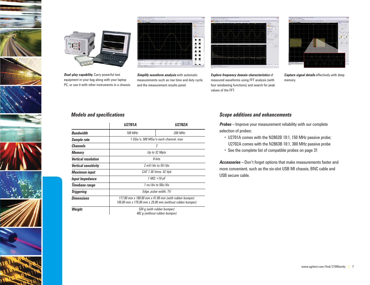 Models and specifi cations, Scope additions and enhancements | Atec Agilent-mso7104a User Manual | Page 7 / 32