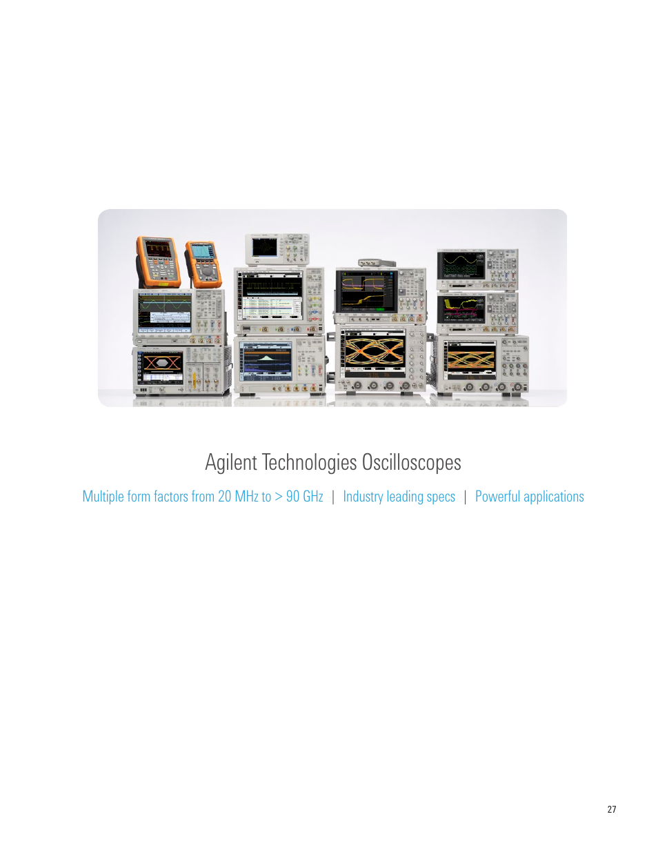 Agilent technologies oscilloscopes | Atec Agilent-7000B Series User Manual | Page 27 / 28
