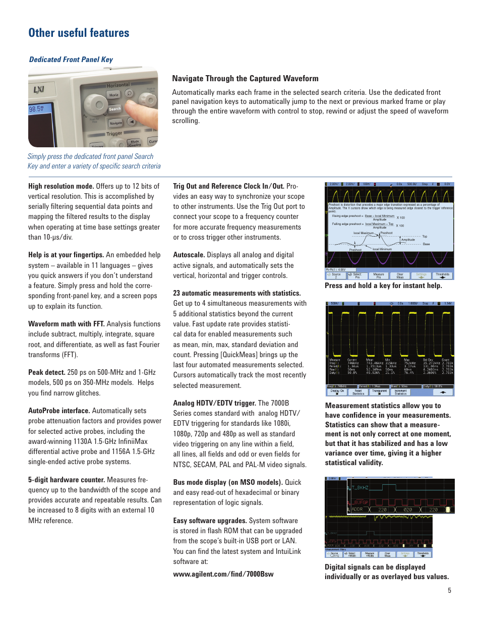 Other useful features | Atec Agilent-MSO7014B User Manual | Page 5 / 28