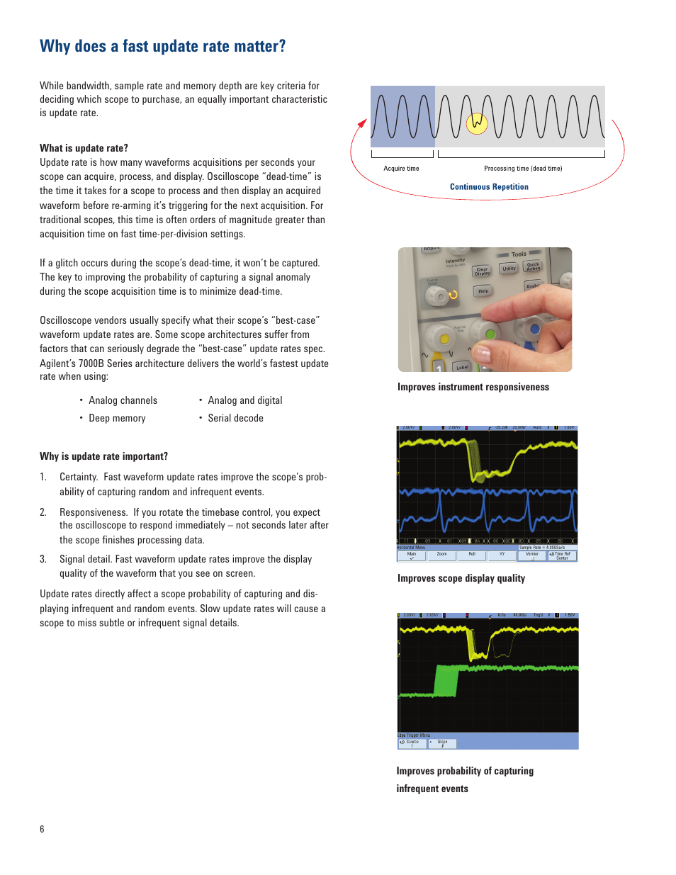 Why does a fast update rate matter | Atec Agilent-MSO7014B User Manual | Page 6 / 28
