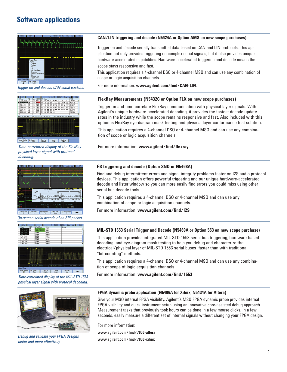 Software applications | Atec Agilent-MSO7014B User Manual | Page 9 / 28