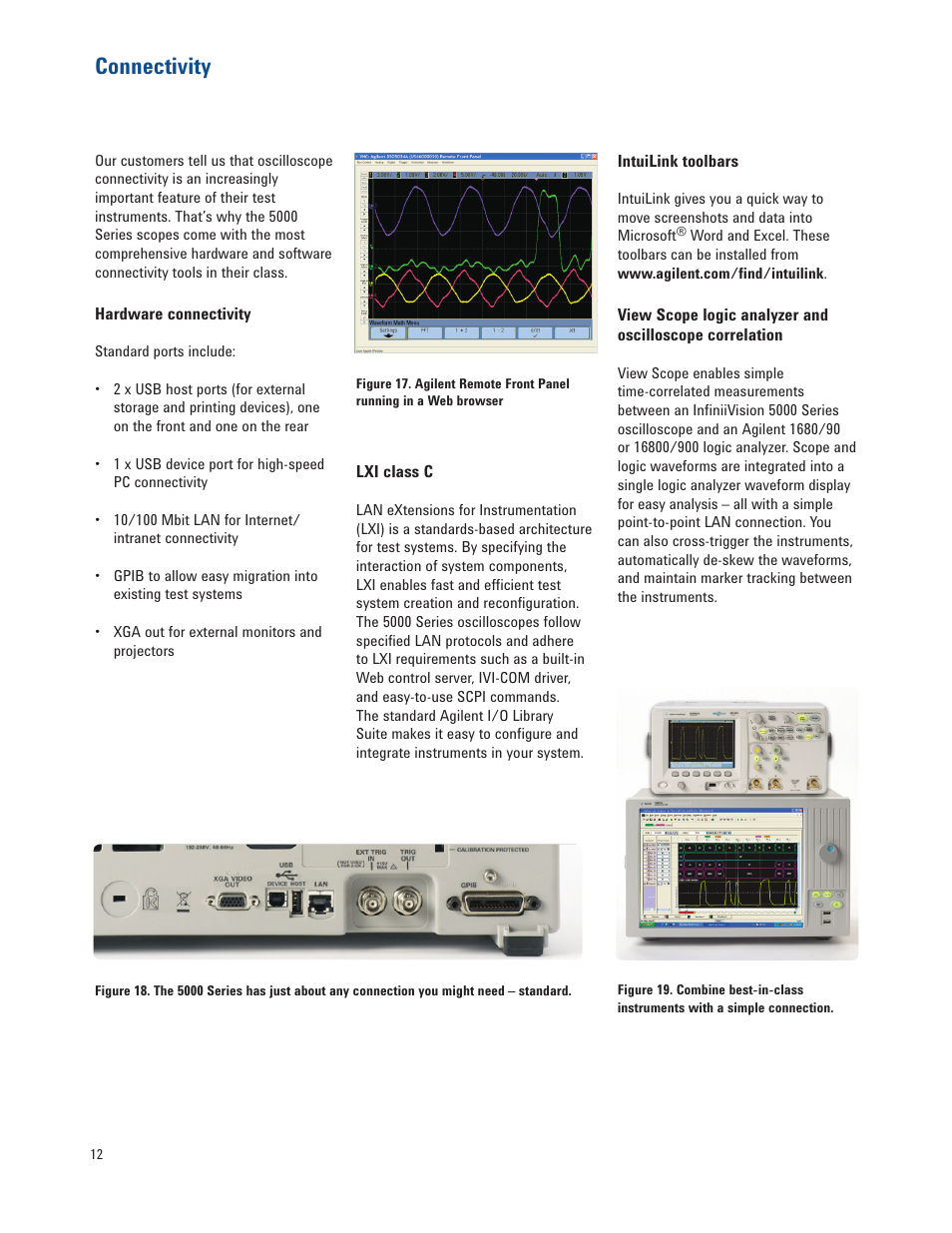 Connectivity | Atec Agilent-5000 Series User Manual | Page 12 / 23