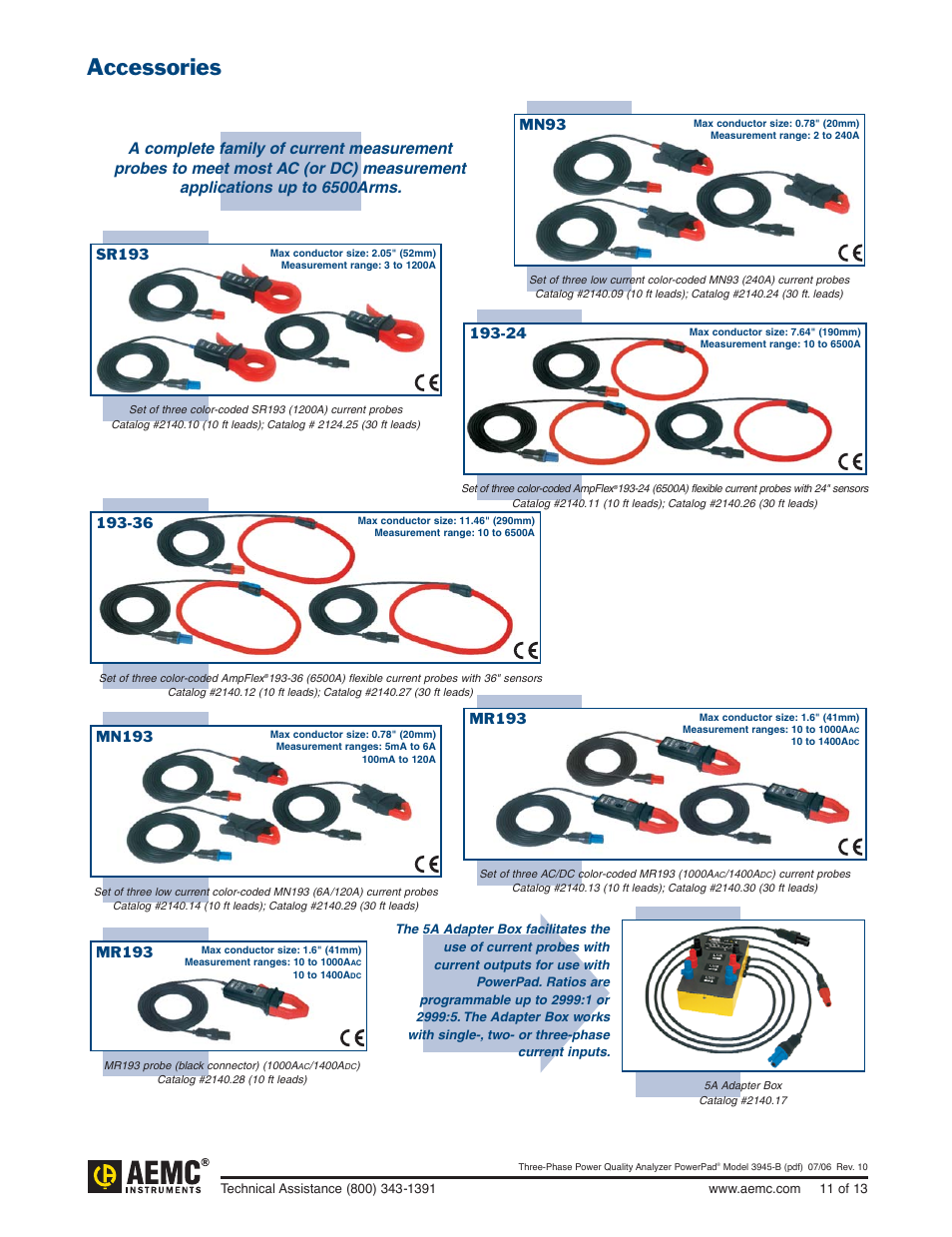 Atec AEMC-CurrentProbes User Manual | 1 page