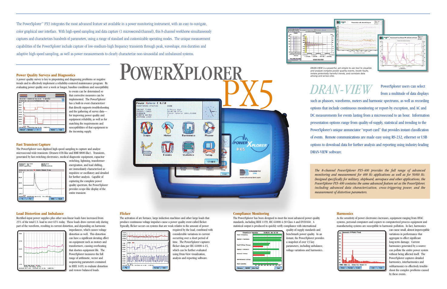 Ower, Plorer, Dran-view | Atec Dranetz_PX5 User Manual | Page 2 / 2