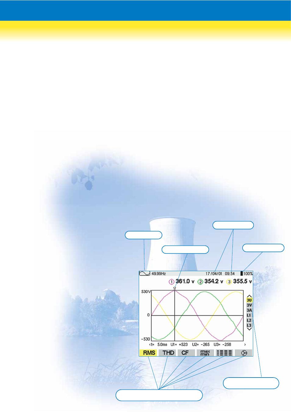 Principal parameters measured, Principal values computed, Additional functions | Atec CA-8332-8334 User Manual | Page 2 / 6