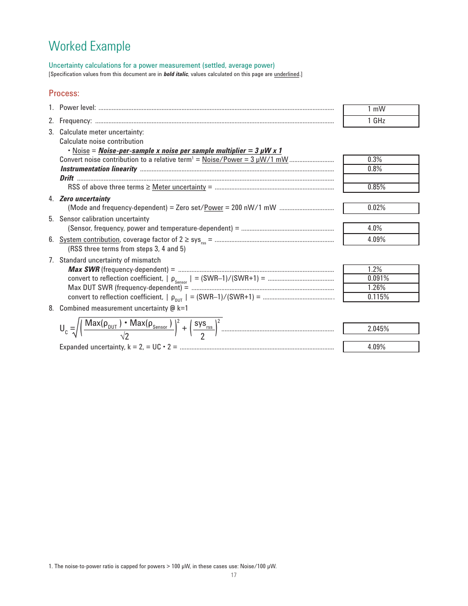 Worked example | Atec Agilent-8990B User Manual | Page 17 / 19