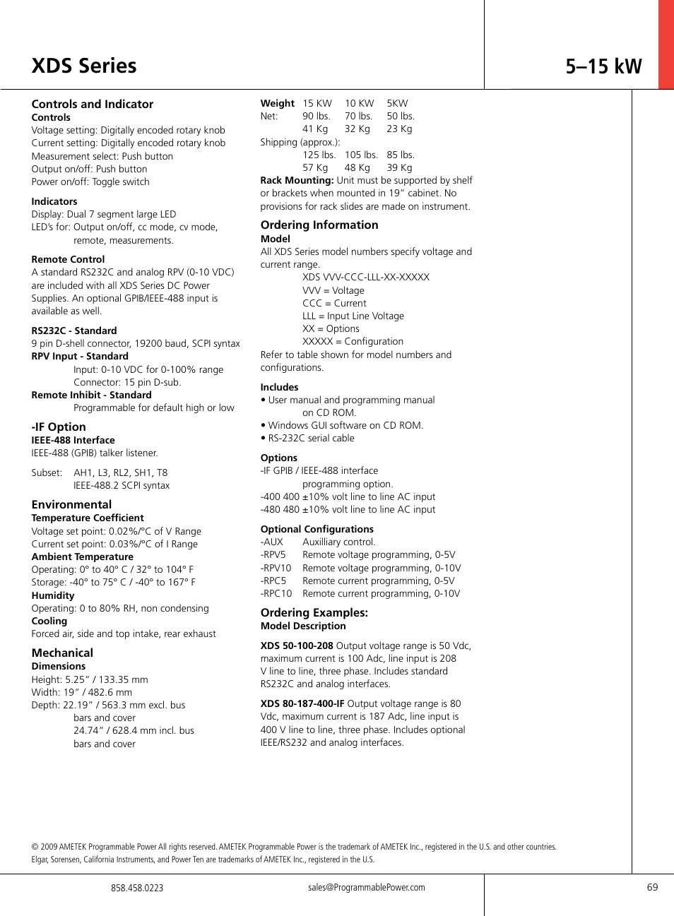 Xds series 5–15 kw | Atec Argantix-XDS Series User Manual | Page 3 / 4