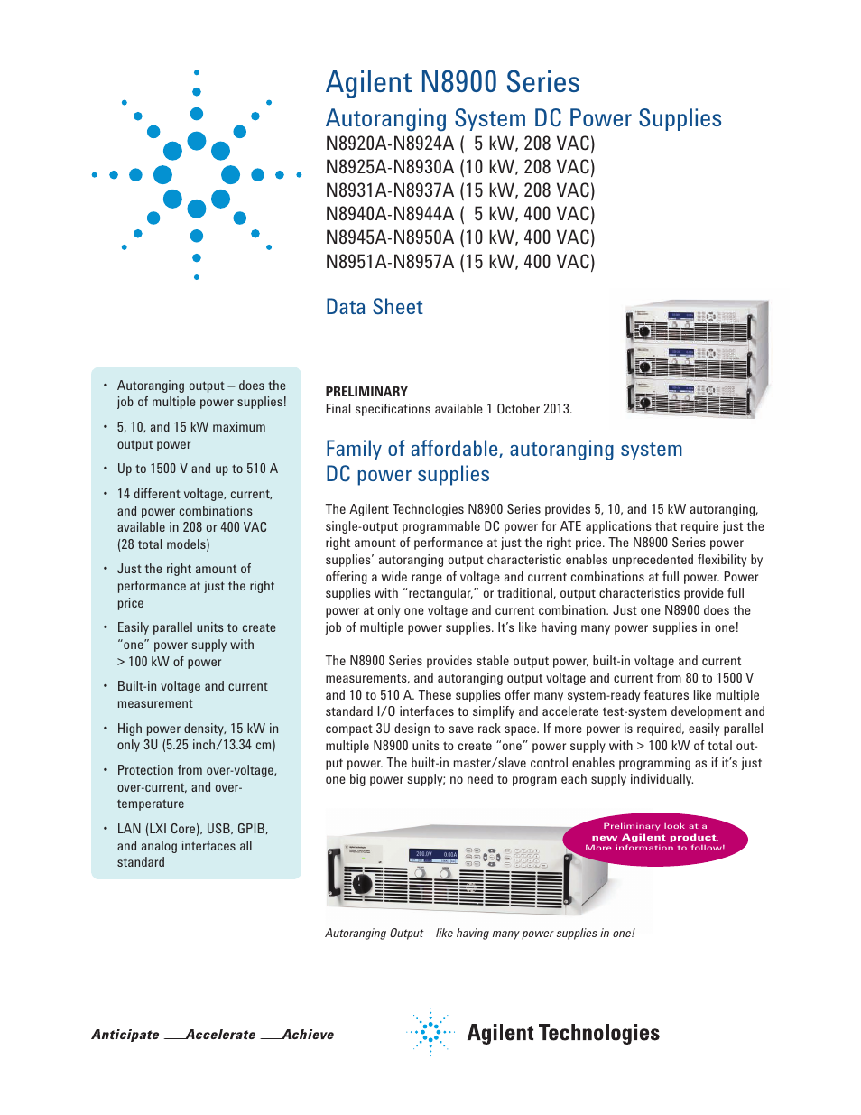 Atec Agilent-N8900 Series User Manual | 7 pages