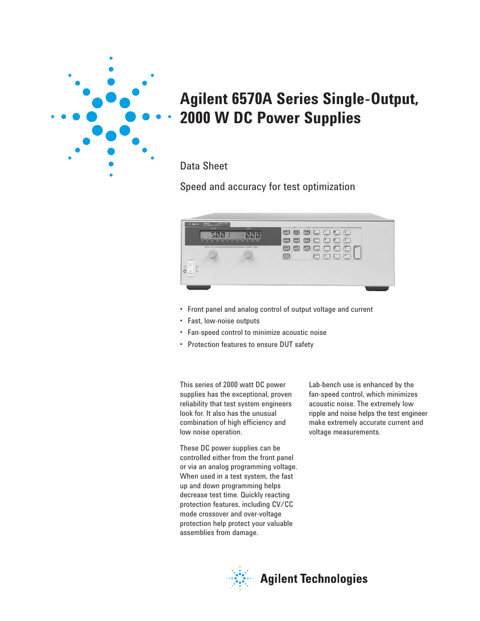 Atec Agilent-6570A Series User Manual | 6 pages