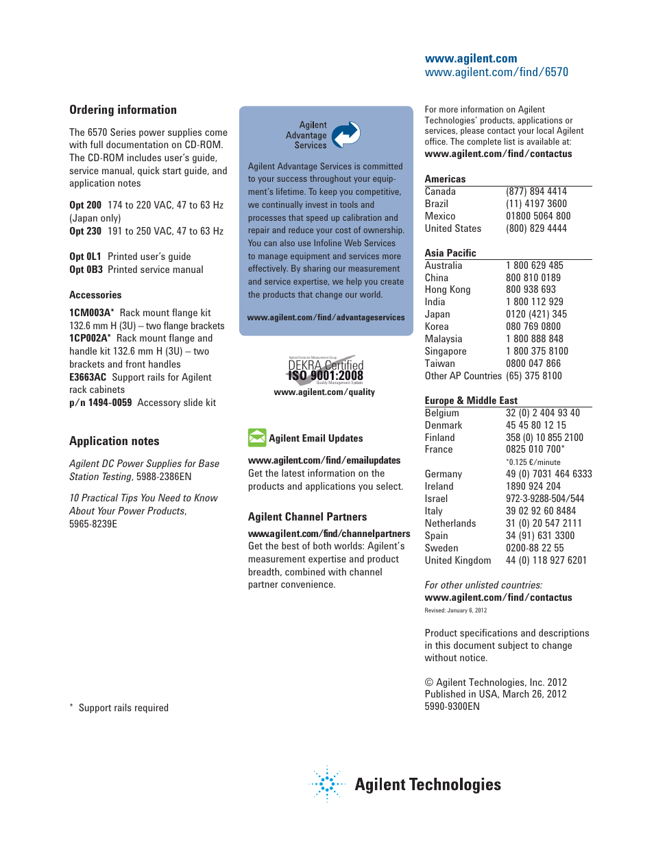 Dekra, Certiﬁed | Atec Agilent-6570A Series User Manual | Page 6 / 6