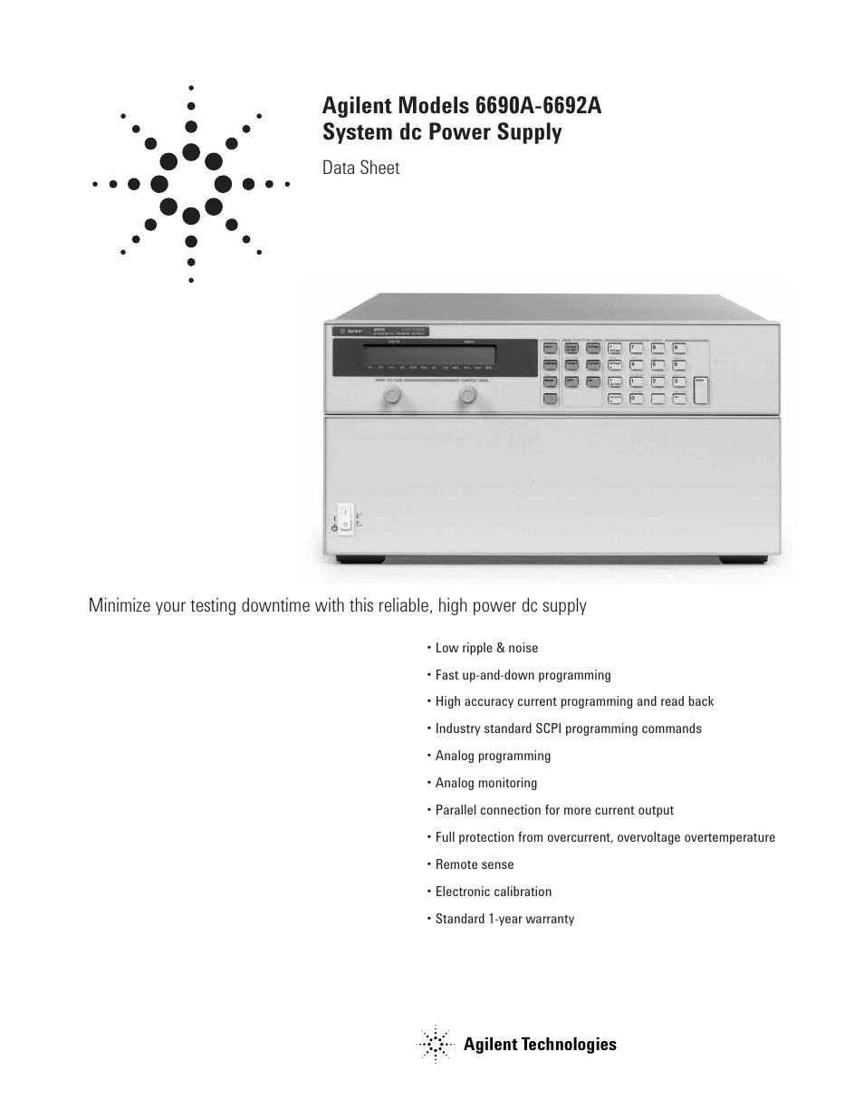 Atec Agilent-6690A-6692A User Manual | 4 pages