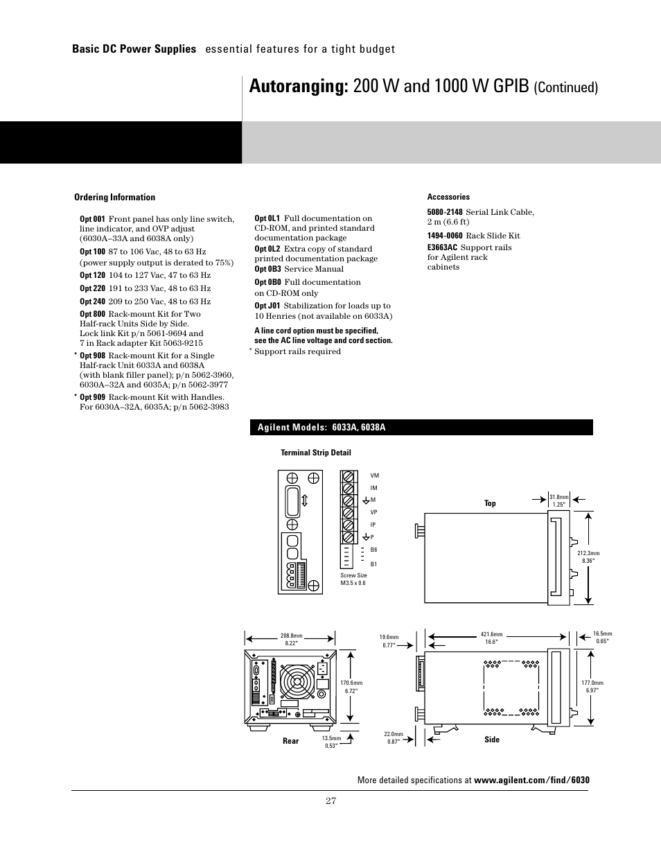 Continued) | Atec Agilent-6030A User Manual | Page 3 / 4