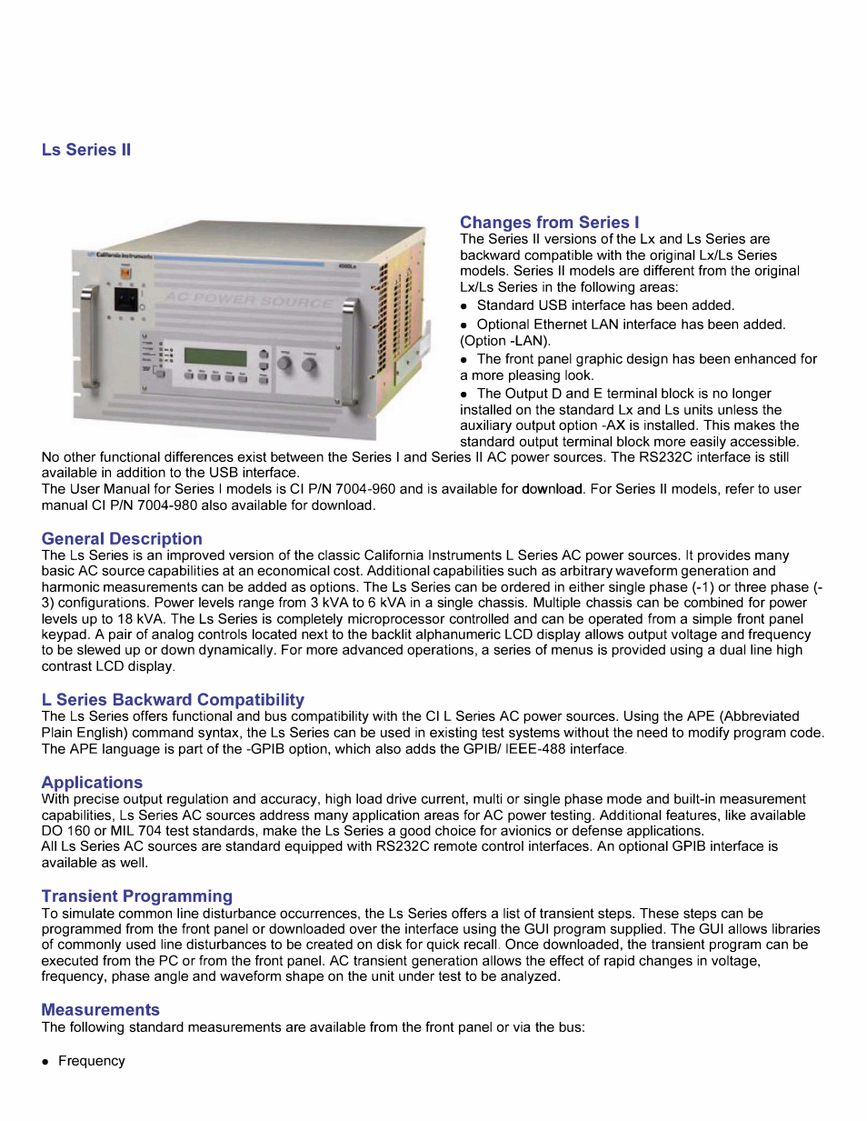 Atec California-Instruments-6000LS User Manual | 8 pages